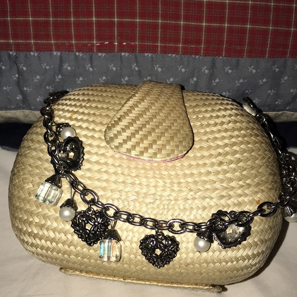 Donna Dixon Natural Straw Mini Handbag - Picture 8 of 8